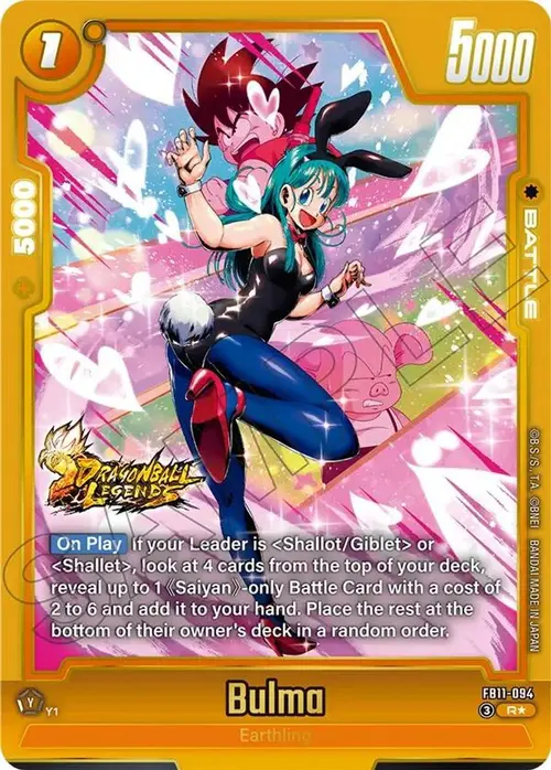 Bulma - FB11-094 (Alternate Art) card art