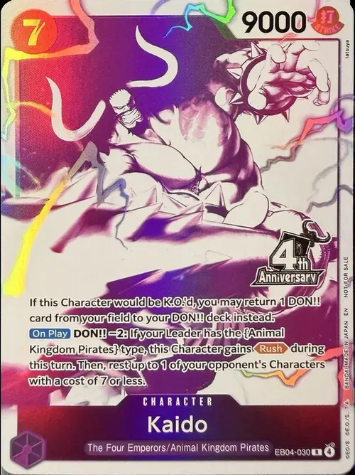 Kaido (4th Anniversary Treasure Campaign Pack) card art
