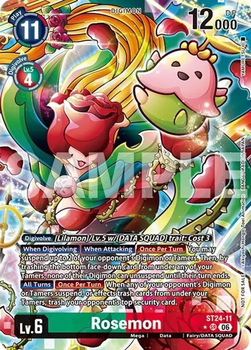 Rosemon (Timeless Bonds Release Event Winner) card art