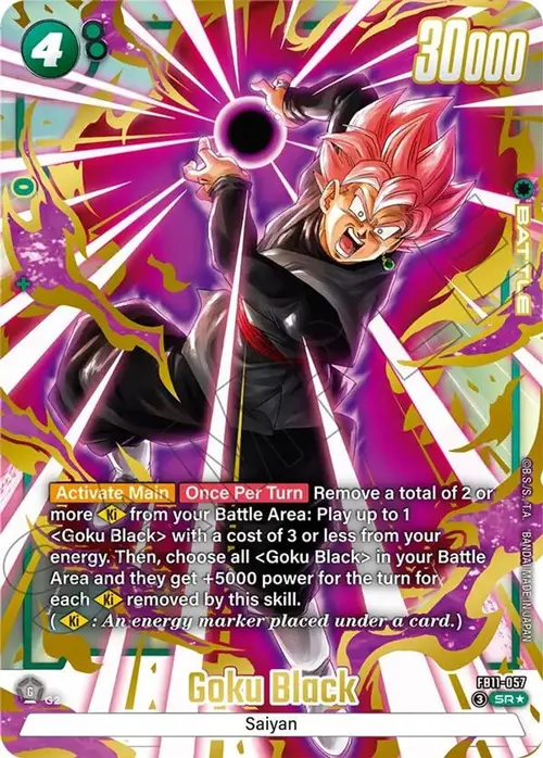 Goku Black - FB11-057 (Alternate Art) card art