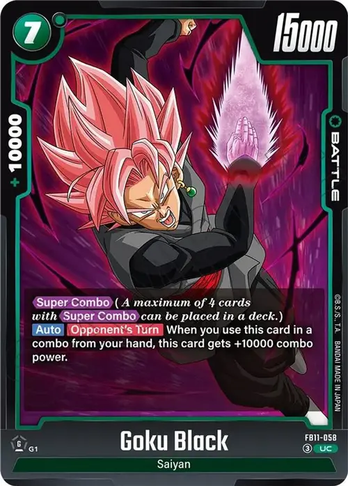 Goku Black - FB11-058 card art