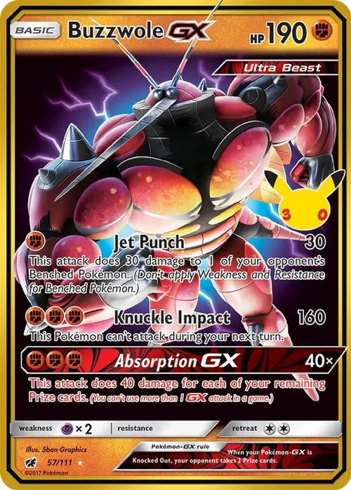 Buzzwole GX card art
