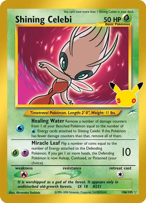 Shining Celebi card art