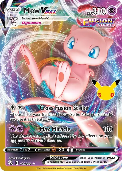 Mew VMAX card art