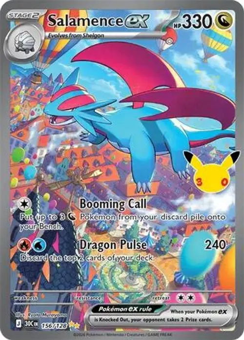 Salamence ex - 156/128 card art