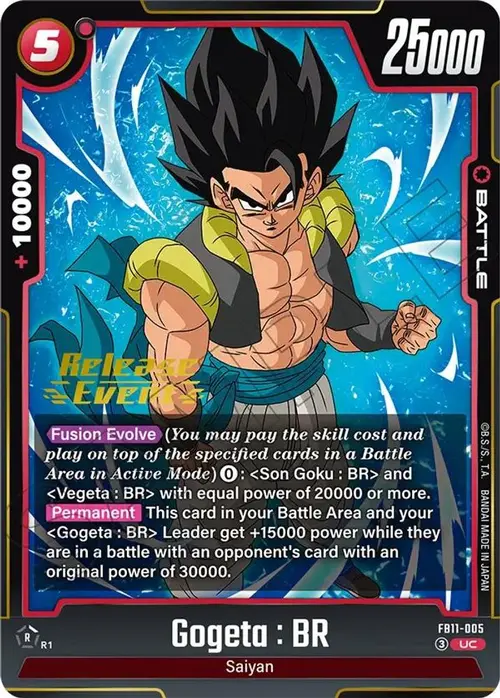 Gogeta : BR card art