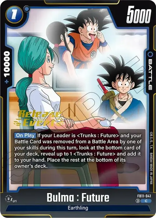 Bulma : Future - FB11-041 card art