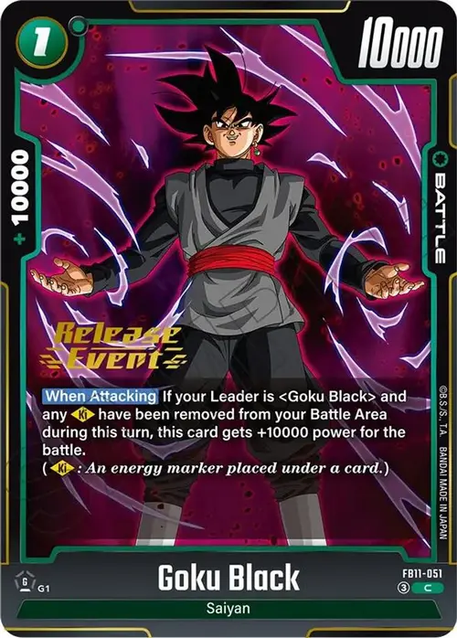 Goku Black - FB11-051 card art