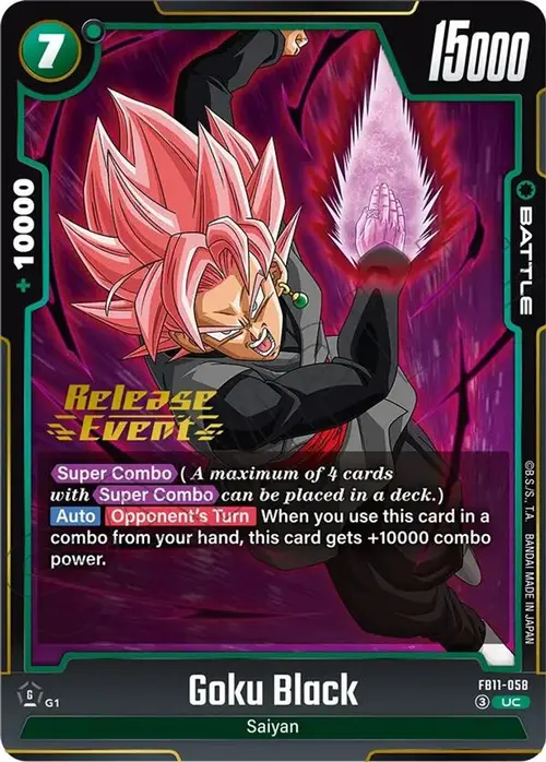 Goku Black - FB11-058 card art