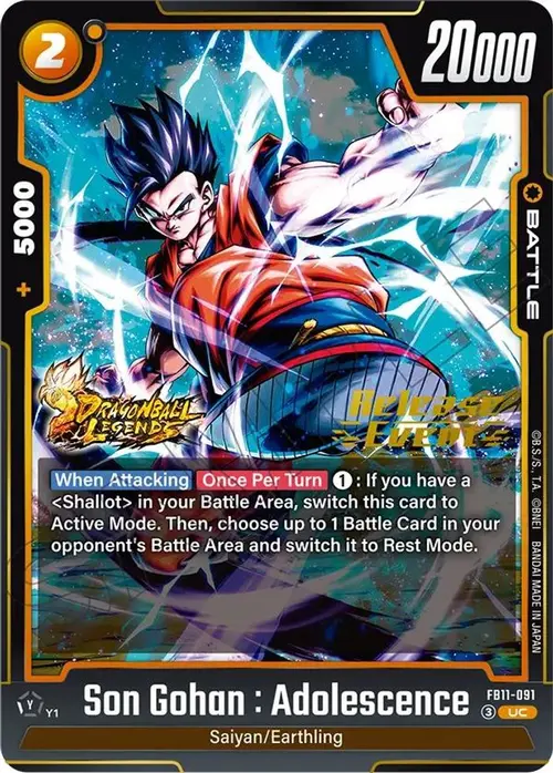 Son Gohan : Adolescence - FB11-091 card art