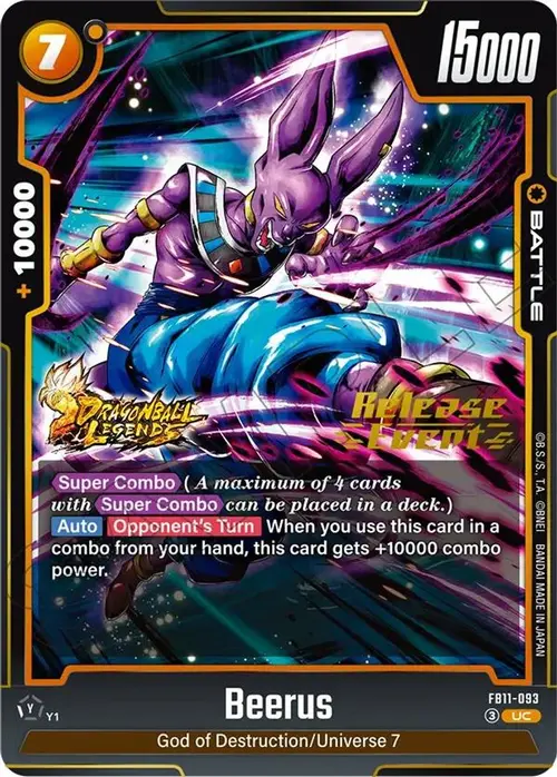 Beerus - FB11-093 card art