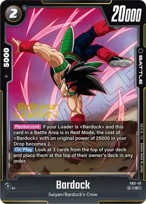 Bardock - FB11-111 card art