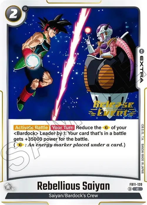 Rebellious Saiyan card art