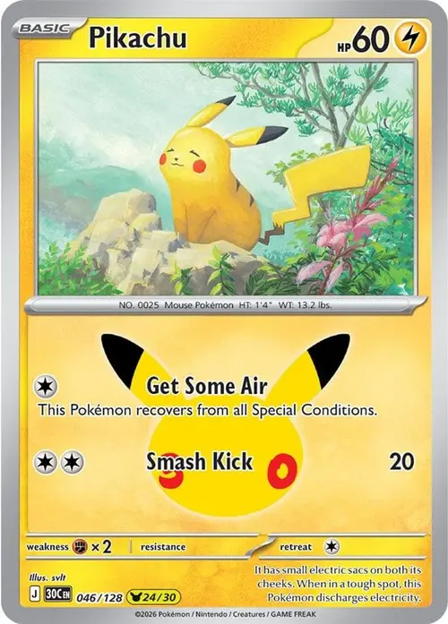 Pikachu - 046/128 card art