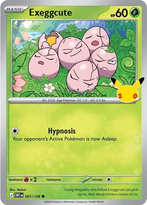 Exeggcute card art