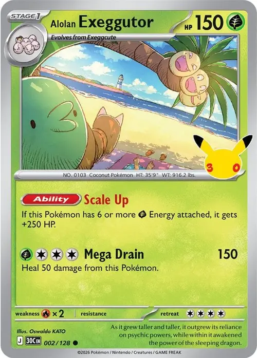 Alolan Exeggutor - 002/128 card art
