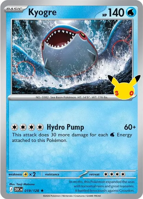 Kyogre card art