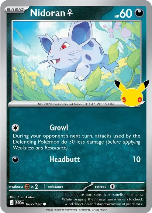 Nidoran F card art