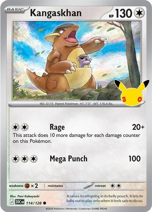Kangaskhan card art