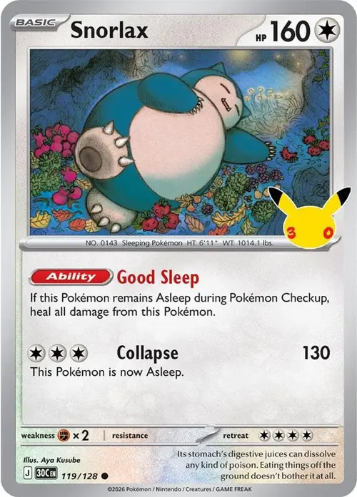 Snorlax card art