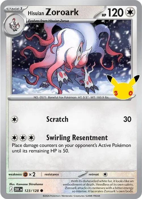 Hisuian Zoroark card art