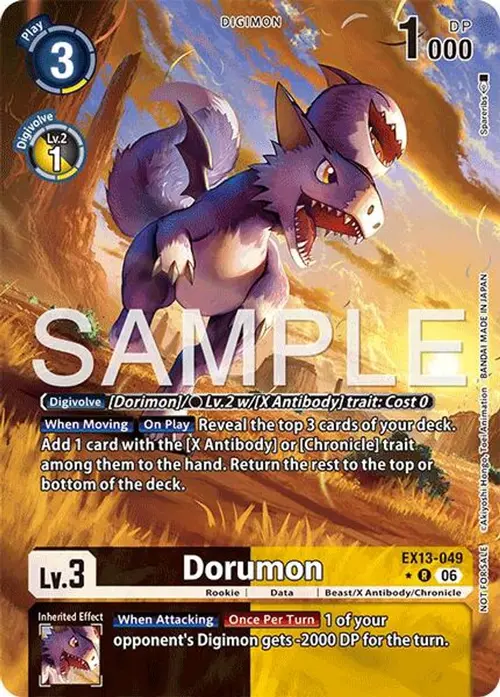 Dorumon (Extended Art) card art