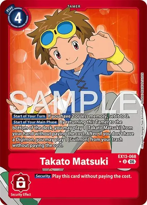 Takato Matsuki (Limited Foil) card art