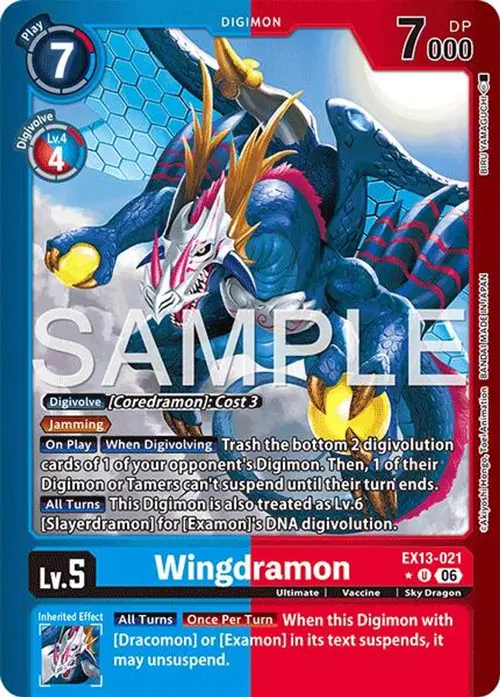 Wingdramon (Limited Foil) card art