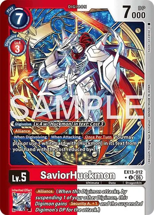 SaviorHuckmon (Limited Foil) card art