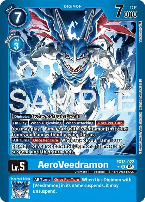 AeroVeedramon (Limited Foil) card art