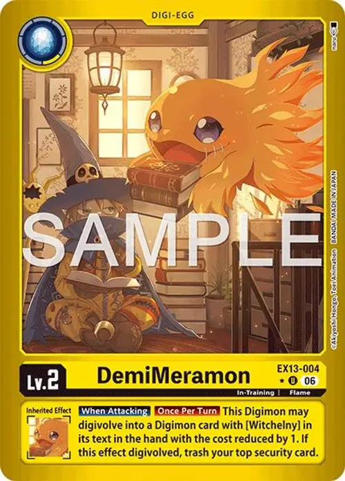 DemiMeramon (Limited Foil) card art