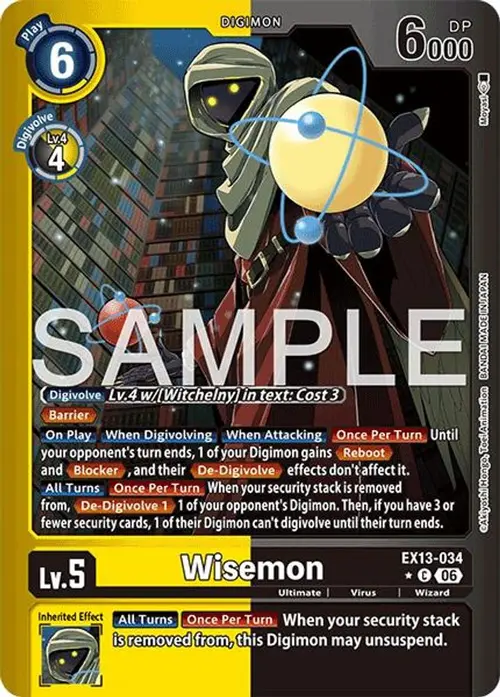 Wisemon (Limited Foil) card art