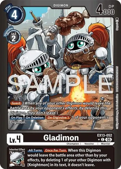 Gladimon (Limited Foil) card art
