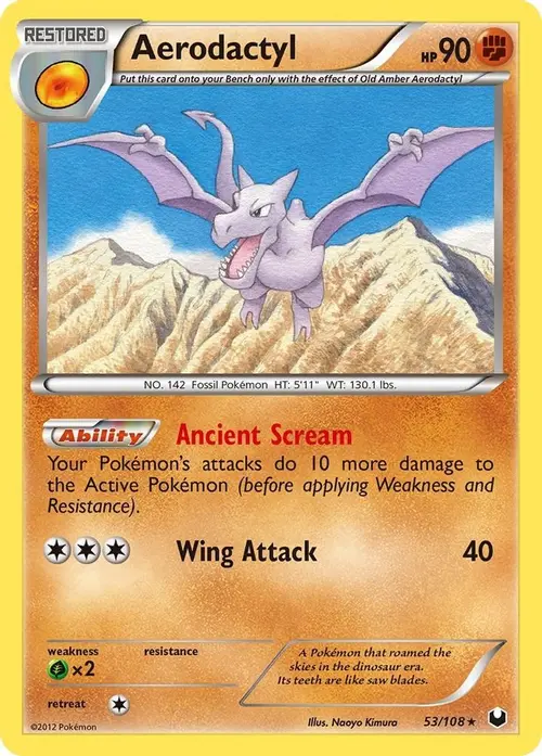 Aerodactyl card art