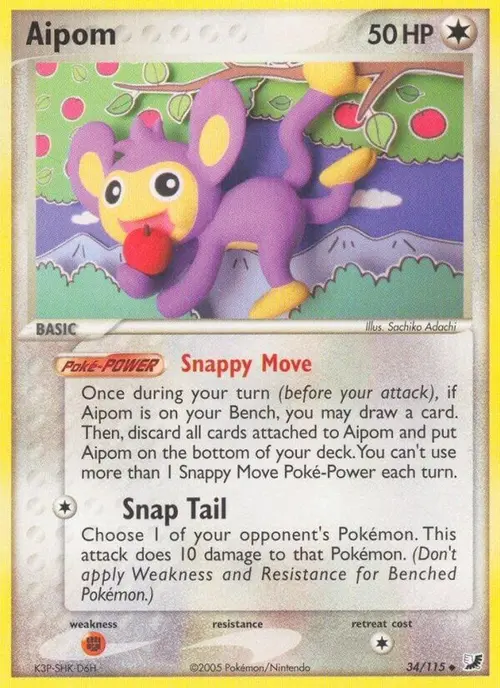 Aipom card art