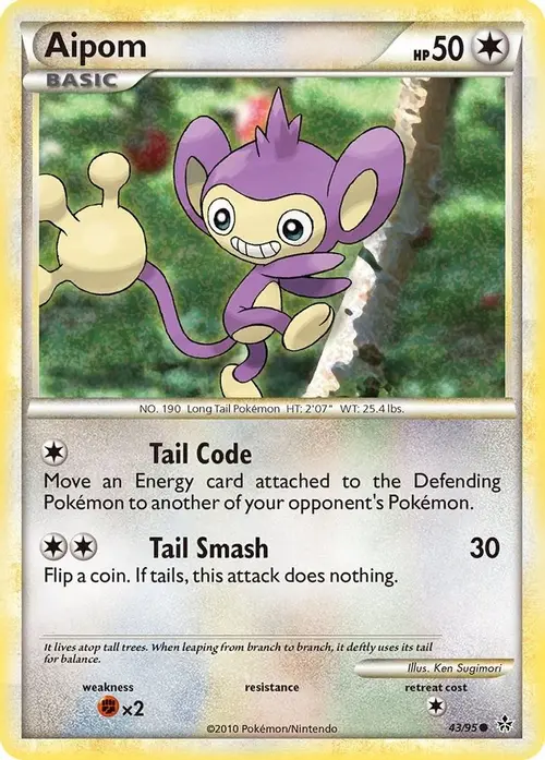Aipom card art
