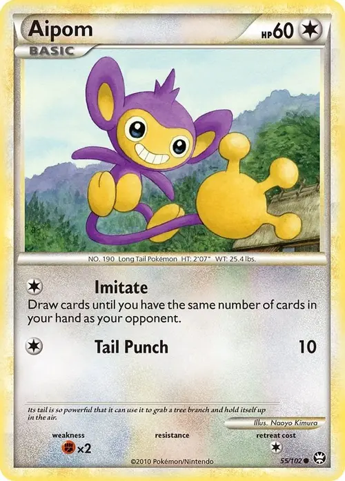 Aipom card art