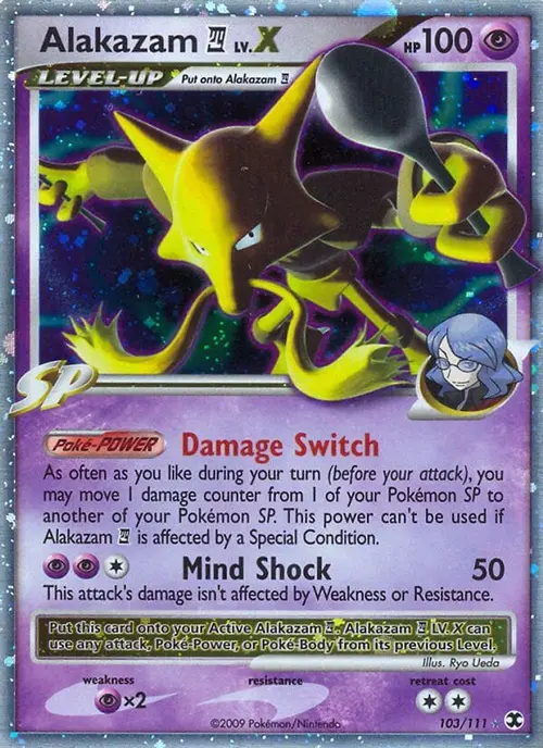Alakazam E4 Lv.X card art
