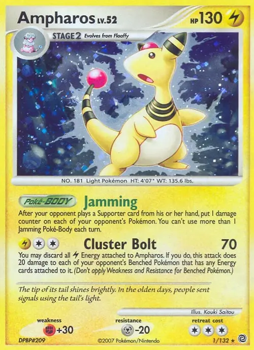 Ampharos card art