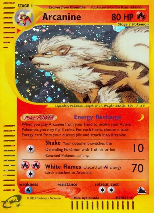 Arcanine (H2) card art