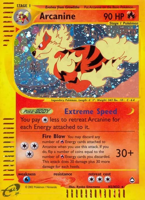 Arcanine (H2) card art