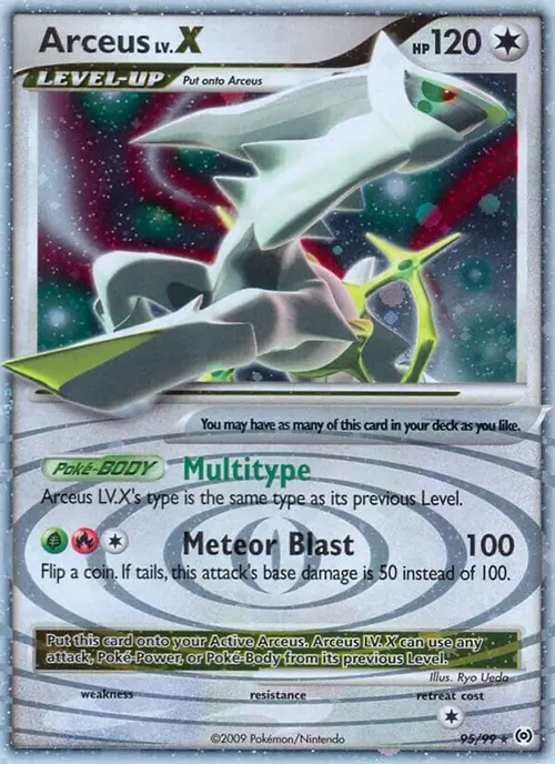 Arceus Lv.X (95) card art