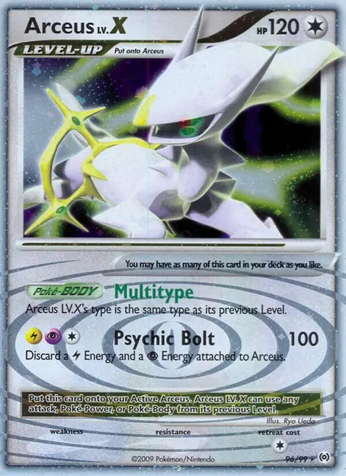 Arceus Lv.X (96) card art