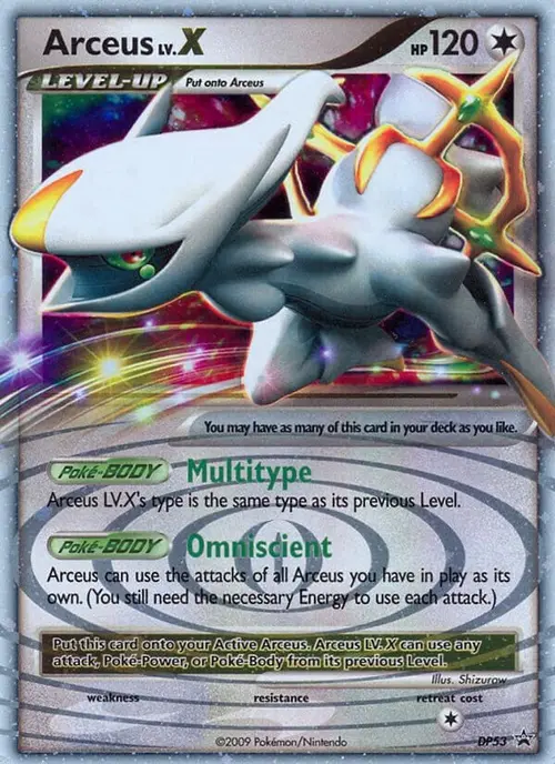 Arceus LV.X - DP53 card art