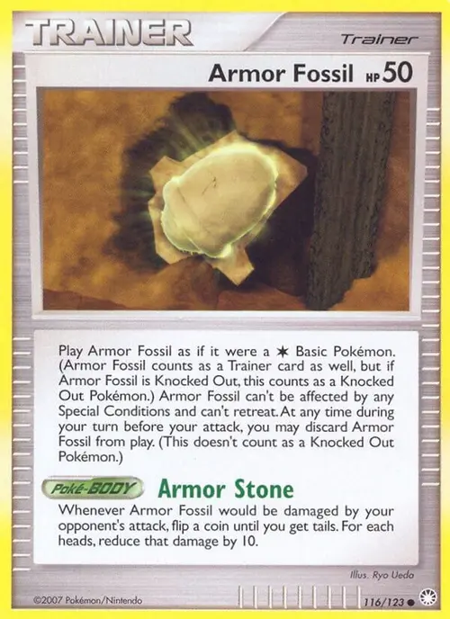 Armor Fossil card art