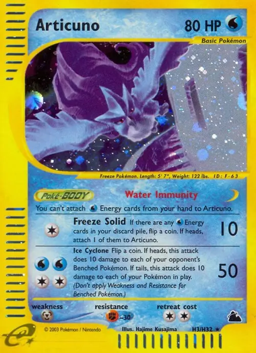 Articuno (H3) card art