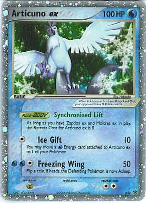 Articuno ex - 032 (EX Collector's Window Tins) card art