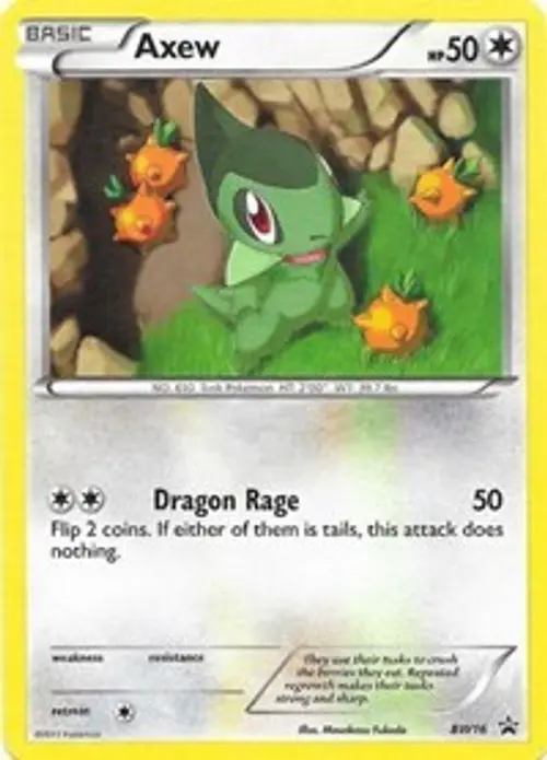 Axew - BW16 card art