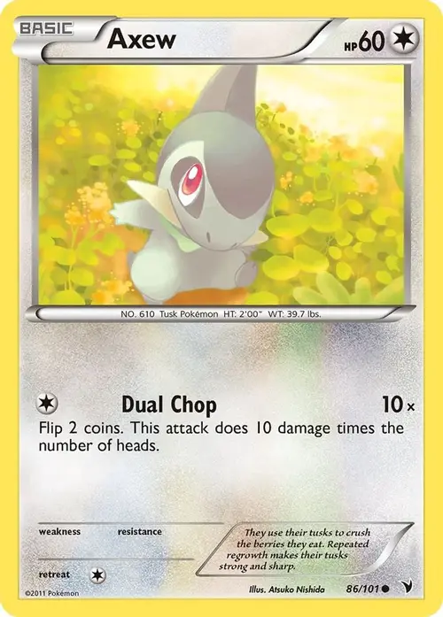 Axew card art