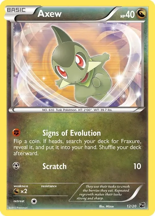 Axew (12) card art
